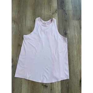 Lululemon Sculpt Tank Top Pink High Neck Open Back Size 6 Running Training Gym